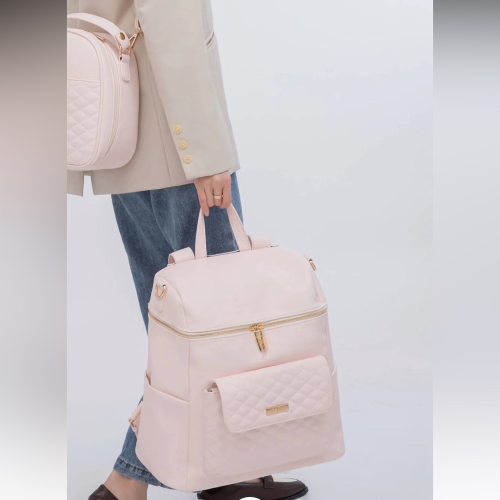 LULI BEBE MONACO DIAPER BAG IN
PASTEL PINK - Picture 4 of 13